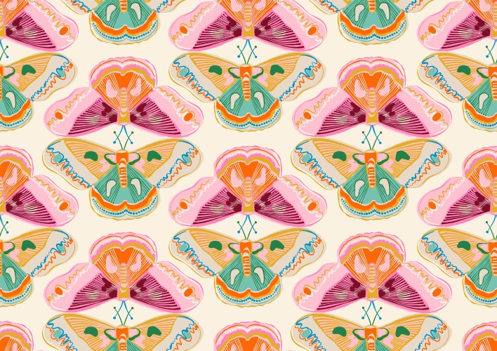 Patchwork Baumwolle - Melody Miller - Curio - Wings Novelty Butterfly Natural